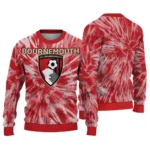 Bournemouth Tie Dye Designs Red Sweater Best Selling