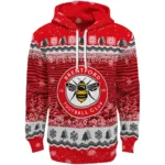 Brentford Christmas Trees Red Hoodie Best Selling