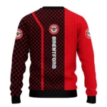 Brentford Circles Mesh Red Black Sweater Best Selling
