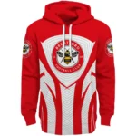 Brentford Concentric Lines Red Hoodie Best Selling