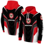 Brentford Futuristic Pattern Red Black Hoodie Best Selling