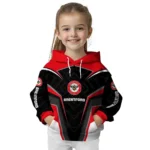 Brentford Futuristic Pattern Red Black Hoodie Best Selling