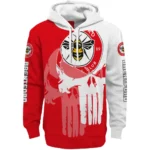 Brentford Graphic Punisher Red White Hoodie Best Selling