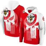 Brentford Graphic Punisher Red White Hoodie Best Selling