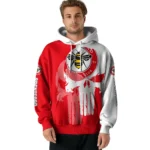 Brentford Graphic Punisher Red White Hoodie Best Selling