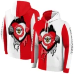 Brentford Heartbeat Graphic Red Hoodie Best Selling