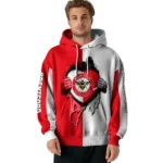 Brentford Heartbeat Graphic Red Hoodie Best Selling