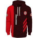 Brentford Monogram Pattern Red Hoodie Best Selling
