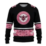Brentford Pink Ribbon Black Pink Sweater Best Selling
