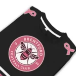 Brentford Pink Ribbon Black Pink Sweater Best Selling