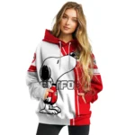 Brentford Playful Snoopy Red Hoodie Best Selling