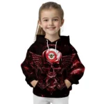 Brentford Skull Artwork Red Black Hoodie Best Selling