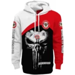 Brentford Skull Punisher Black Hoodie Best Selling