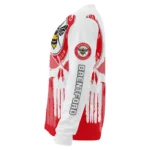 Brentford Skull Split Red White Sweater Best Selling