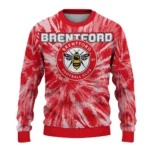 Brentford Tie Dye Designs Red Sweater Best Selling