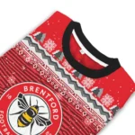 Brentford Tree Pattern Red Sweater Best Selling