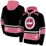 Brighton Hove Albion Awareness Ribbon Black Pink Hoodie Best Selling