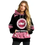 Brighton Hove Albion Awareness Ribbon Black Pink Hoodie Best Selling
