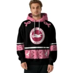 Brighton Hove Albion Awareness Ribbon Black Pink Hoodie Best Selling