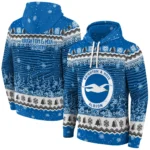 Brighton Hove Albion Christmas Trees Blue Hoodie Best Selling