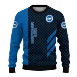 Brighton Hove Albion Circles Mesh Blue Black Sweater Best Selling