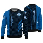 Brighton Hove Albion Circles Mesh Blue Black Sweater Best Selling
