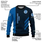 Brighton Hove Albion Circles Mesh Blue Black Sweater Best Selling