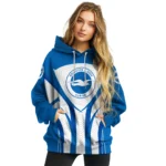 Brighton Hove Albion Concentric Lines Blue Hoodie Best Selling