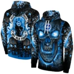Brighton Hove Albion Demonic Skull Blue Black Hoodie Best Selling