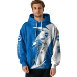 Brighton Hove Albion Dynamic Slash Blue White Hoodie Best Selling
