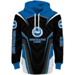 Brighton Hove Albion Futuristic Pattern Blue Black Hoodie Best Selling