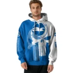 Brighton Hove Albion Graphic Punisher Blue White Hoodie Best Selling