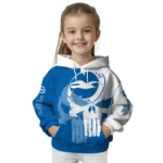 Brighton Hove Albion Graphic Punisher Blue White Hoodie Best Selling