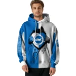 Brighton Hove Albion Heartbeat Graphic Blue Hoodie Best Selling