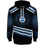 Brighton Hove Albion Hexagonal Pattern Blue Black Hoodie Best Selling