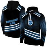 Brighton Hove Albion Hexagonal Pattern Blue Black Hoodie Best Selling