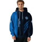Brighton Hove Albion Monogram Pattern Blue Hoodie Best Selling
