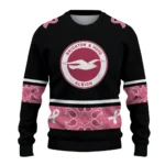 Brighton Hove Albion Pink Ribbon Black Pink Sweater Best Selling