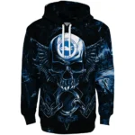 Brighton Hove Albion Skull Artwork Blue Black Hoodie Best Selling
