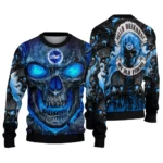 Brighton Hove Albion Skull Intensity Blue Black Sweater Best Selling