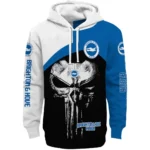 Brighton Hove Albion Skull Punisher Black Hoodie Best Selling