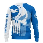 Brighton Hove Albion Skull Split Blue White Sweater Best Selling