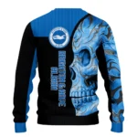 Brighton Hove Albion Skull Swirl Blue Black Sweater Best Selling