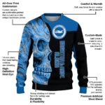 Brighton Hove Albion Skull Swirl Blue Black Sweater Best Selling