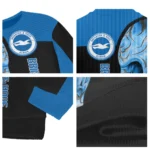 Brighton Hove Albion Skull Swirl Blue Black Sweater Best Selling