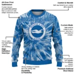 Brighton Hove Albion Tie Dye Designs Blue Sweater Best Selling