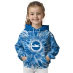 Brighton Hove Albion Tie Dye Pattern Blue Hoodie Best Selling