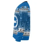 Brighton Hove Albion Tree Pattern Blue Sweater Best Selling