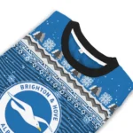 Brighton Hove Albion Tree Pattern Blue Sweater Best Selling
