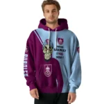 Burnley Achmed Skull Burgundy Hoodie Best Selling